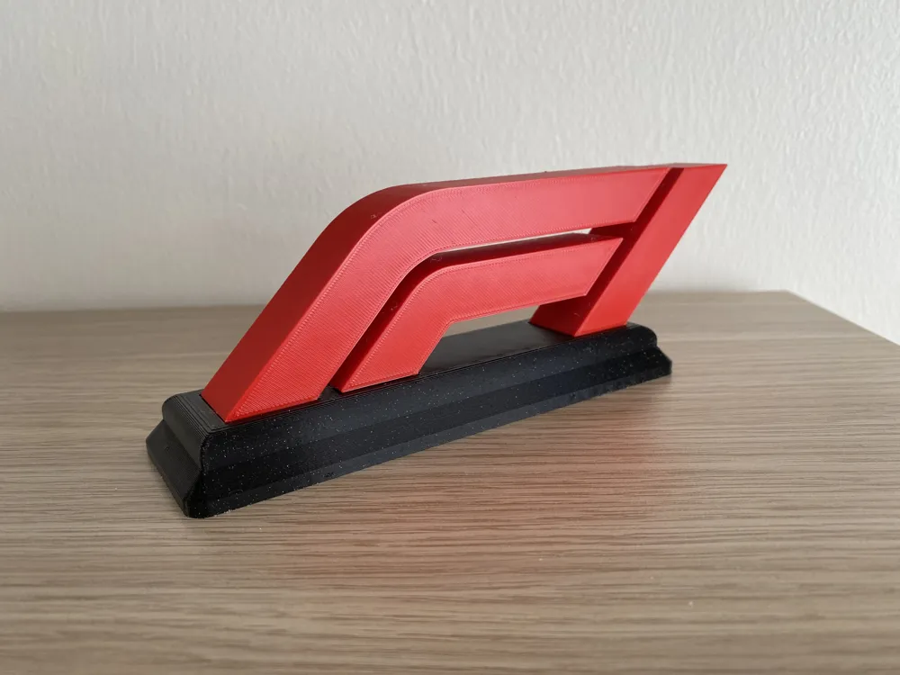 Logotipo F1 Decorativo Fórmula 1 em PLA, impressão 3D Ana 3D